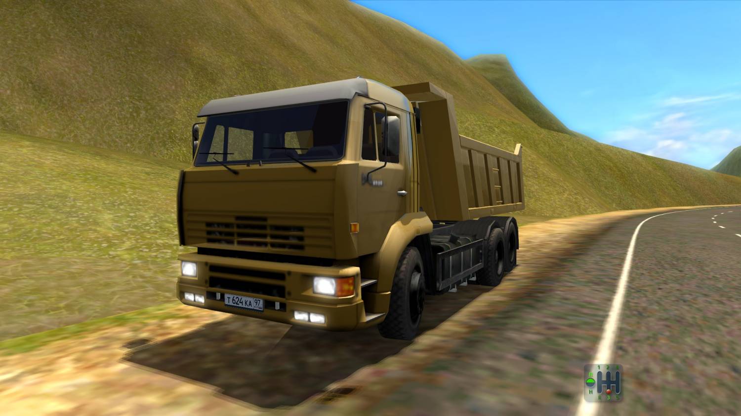 Driving kamaz